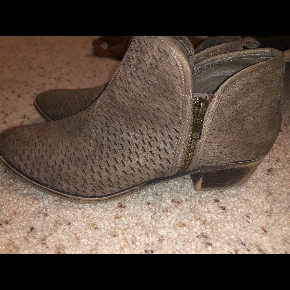 Brown ankle booties